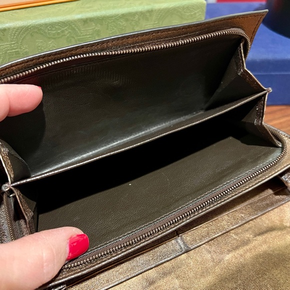 Bottega Venetta bronze, long wallet - Picture 7 of 12